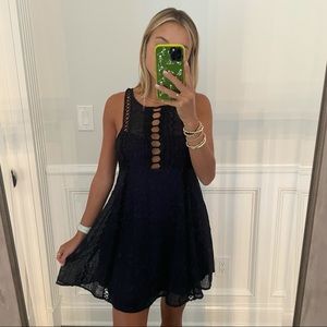 Free People Navy Sundress